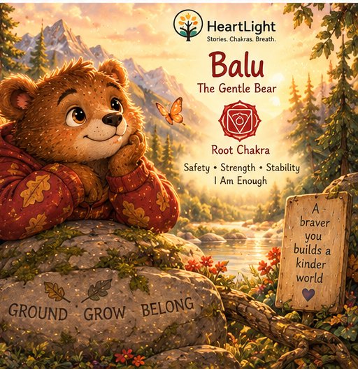 Balu the Bear — Root Chakra: Safety, Strength, Stability